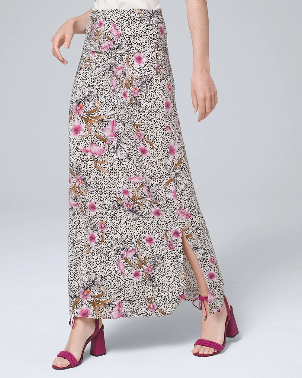 Petite maxi jersey skirt shop